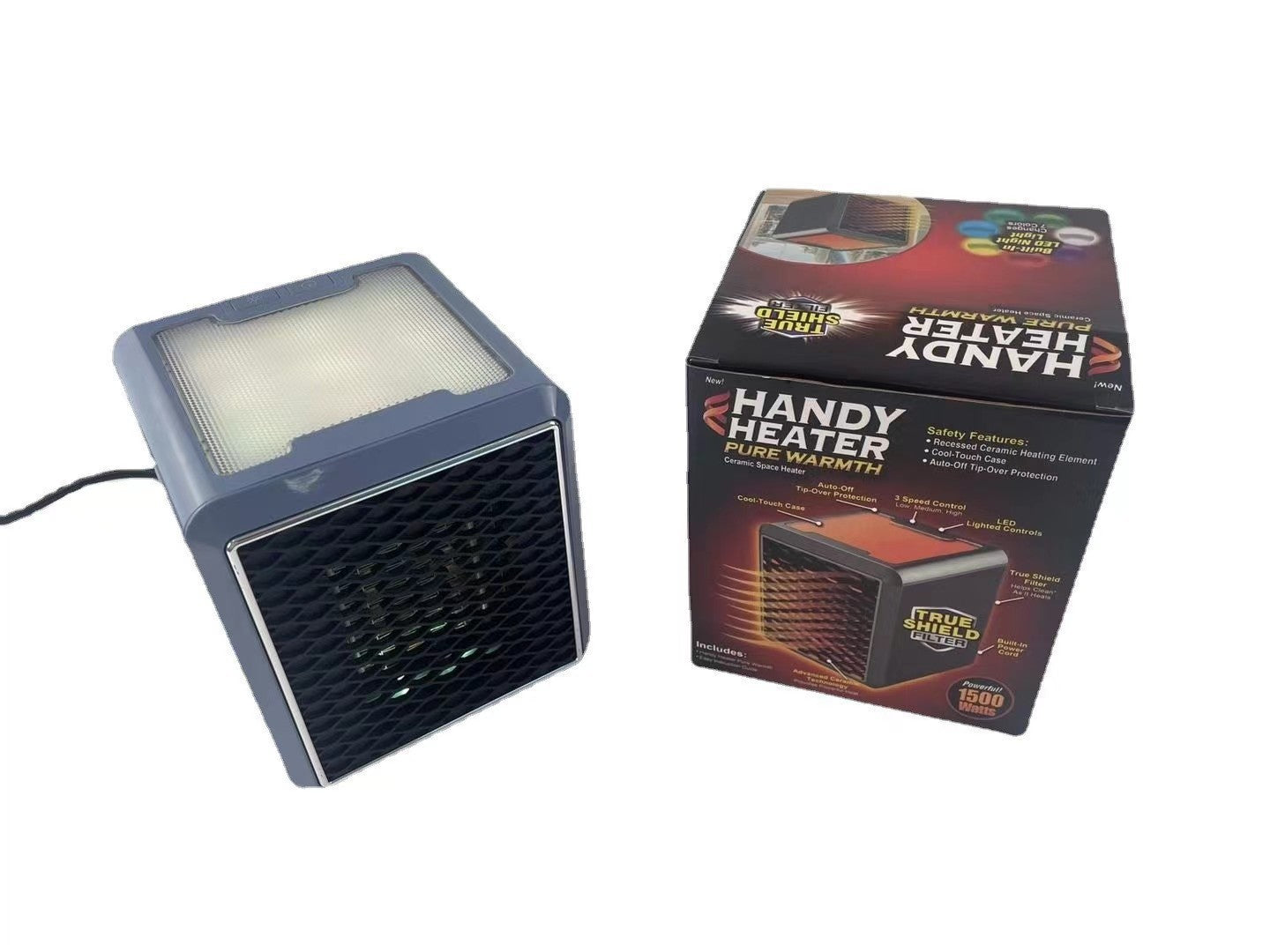 Colorful Square Warm Air Blower The Third Gear Wind Speed Colorful Heater