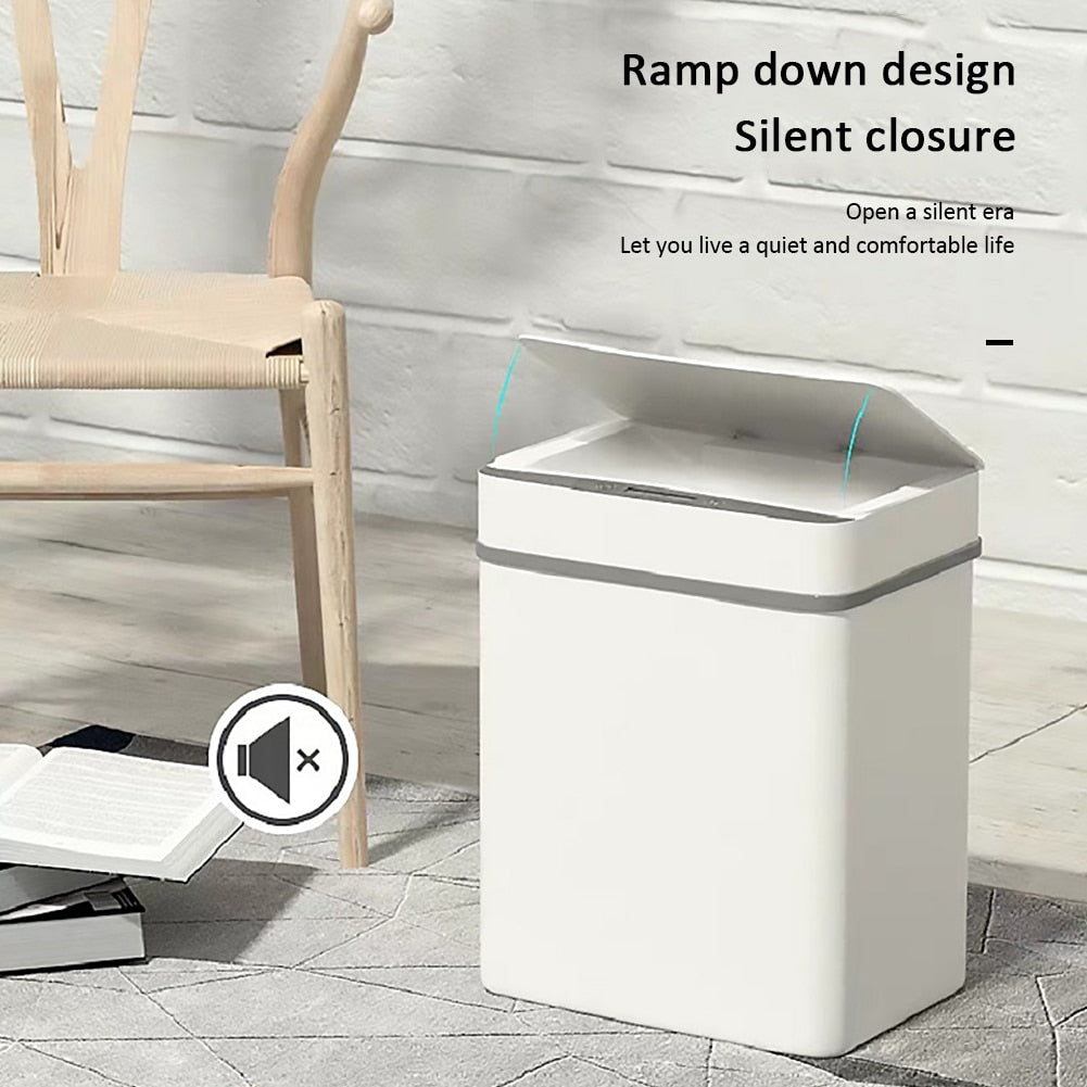 Automatic Induction Flip Trash Can