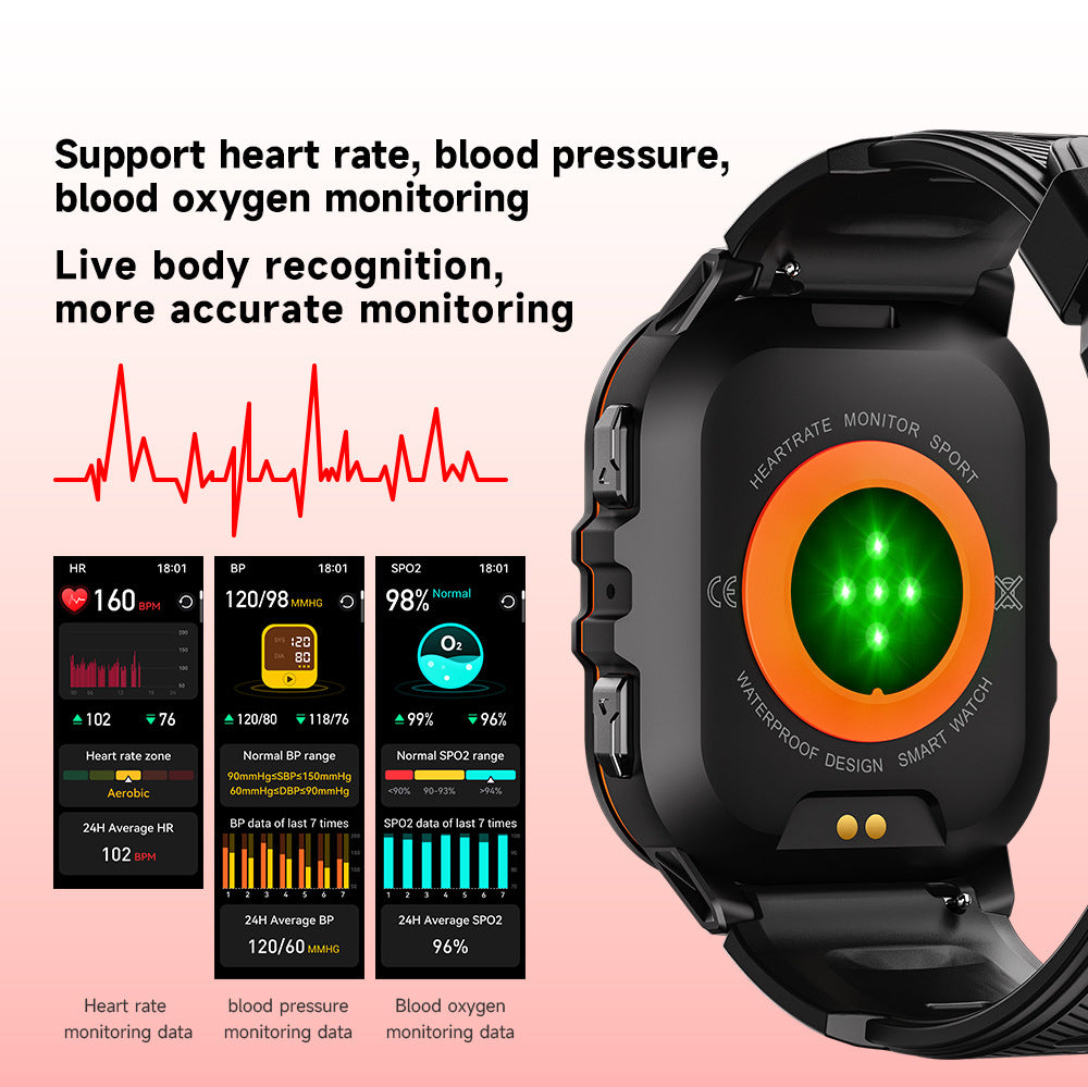 C26 Smart Watch Outdoor Waterproof Sports Bluetooth Watch Blood Oxygen