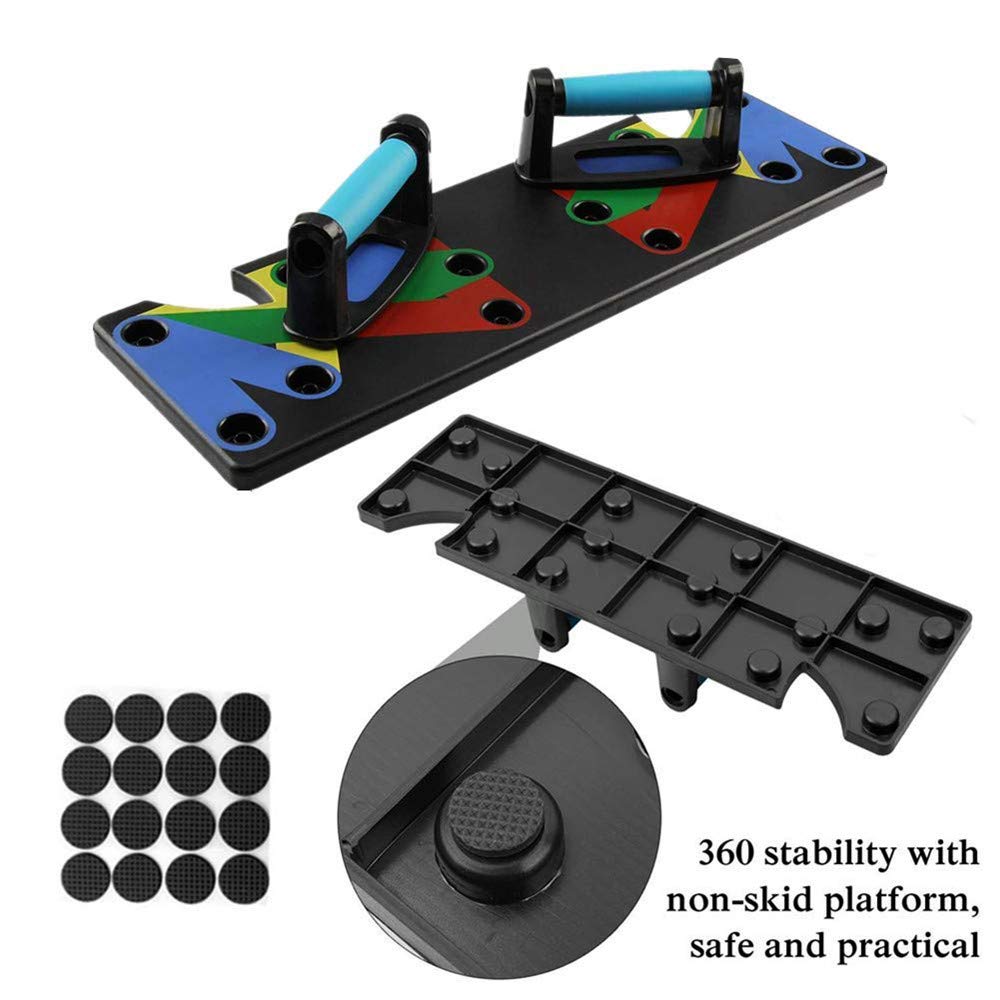 9 in 1 Push Up Rack Training Board ABS abdominal Muscle Trainer Sports Home Fitness Equipment for body Building Workout Exercise