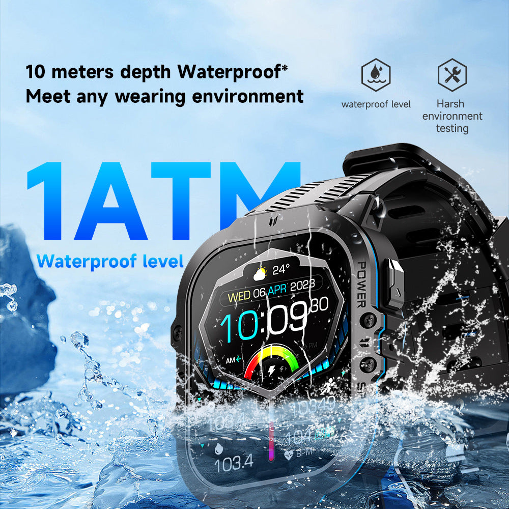 C26 Smart Watch Outdoor Waterproof Sports Bluetooth Watch Blood Oxygen