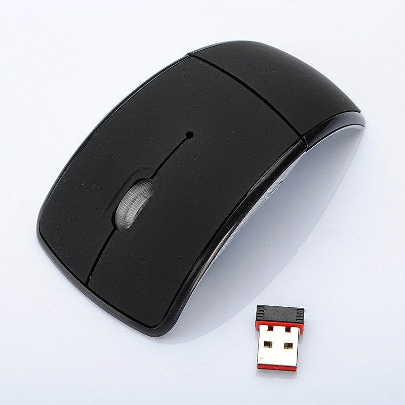 Wireless Optical Mouse Folding Mouse Creative Folding Switch Featured Curved Mouse